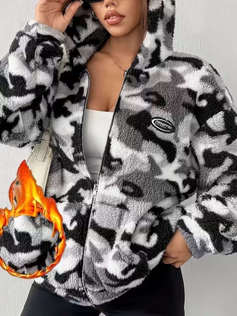 Winter Plush Camouflage Warm Jacket - Your Ultimate Cold-Weather Companion