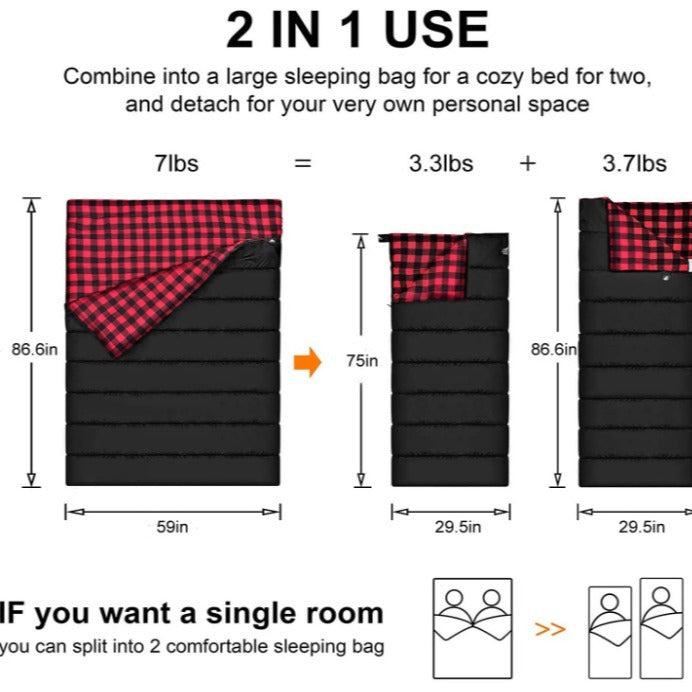 Discover the Comfort of the Outdoor Camping Flannel Sleeping Bag