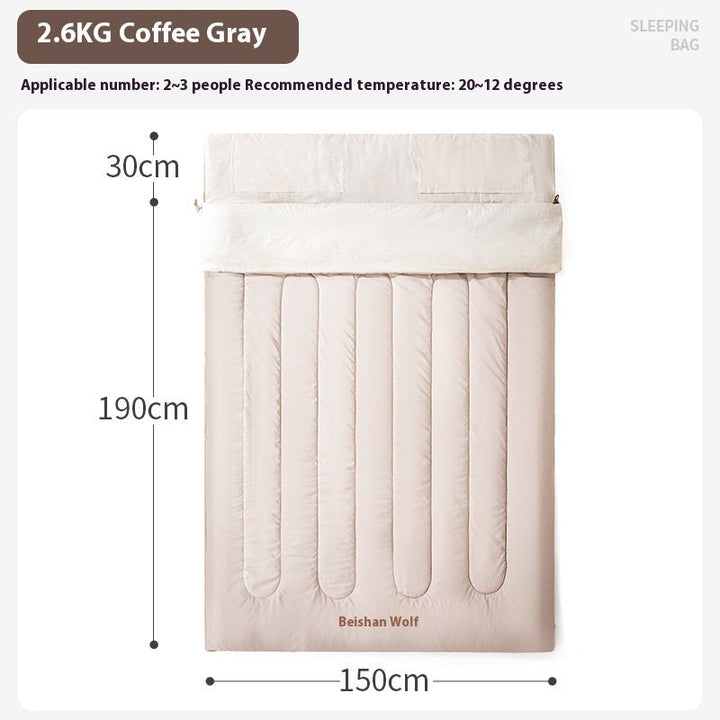 Experience Ultimate Comfort with Our Thickened Cold Protection Camping Sleeping Bag