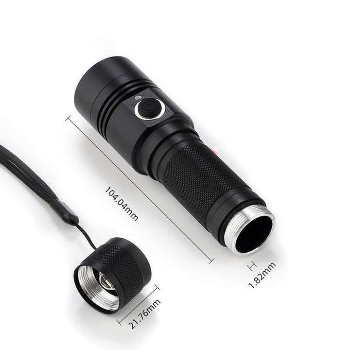 Illuminate Your World with the Ultra-thick Aluminum Alloy USB Flashlight
