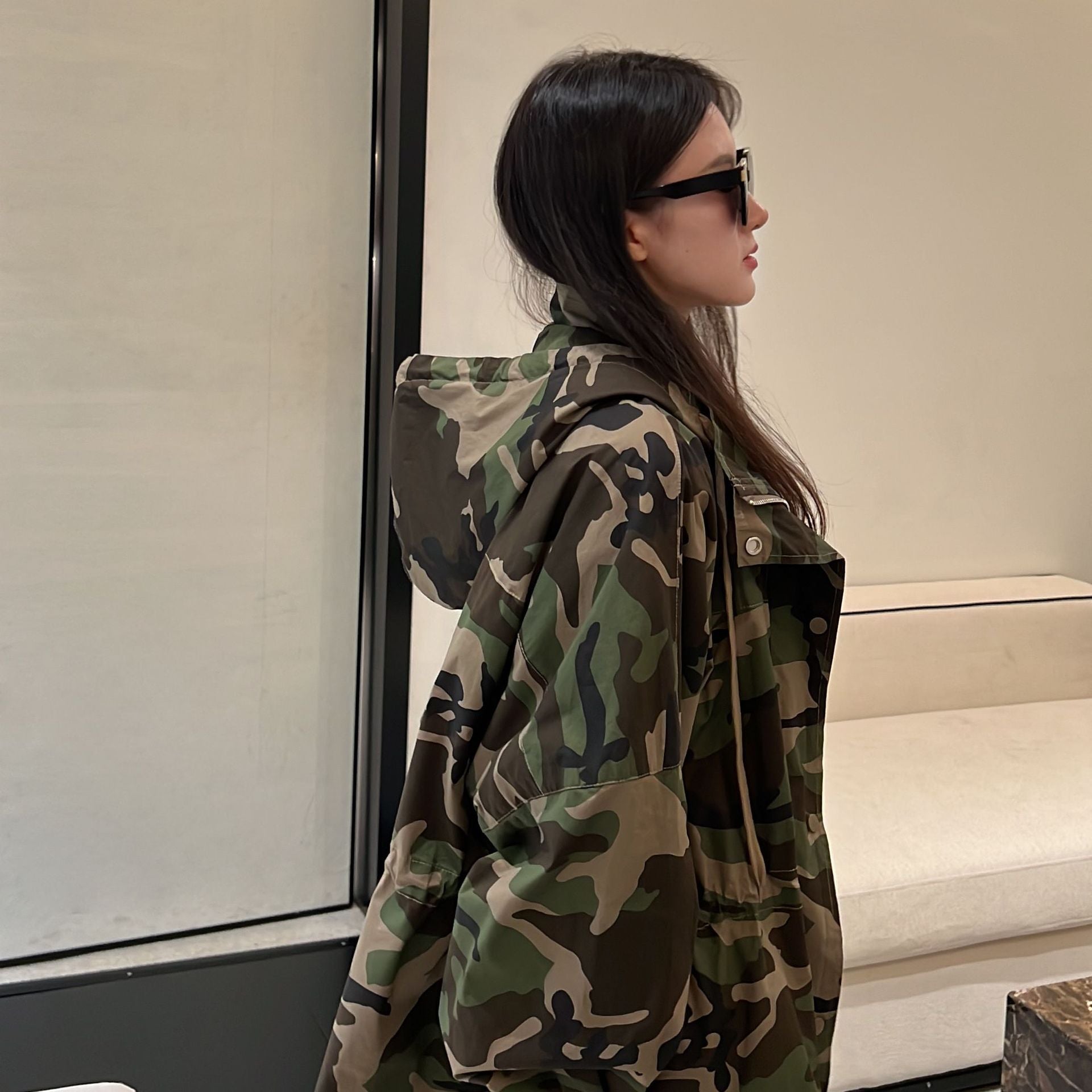 Women's Camouflage Windbreaker Jacket