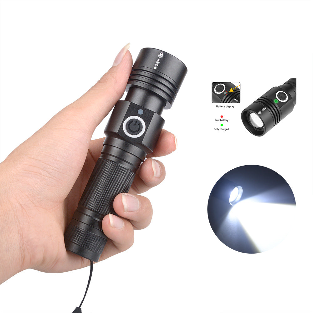 Strong Aluminum Alloy Flashlight Charging Outdoor