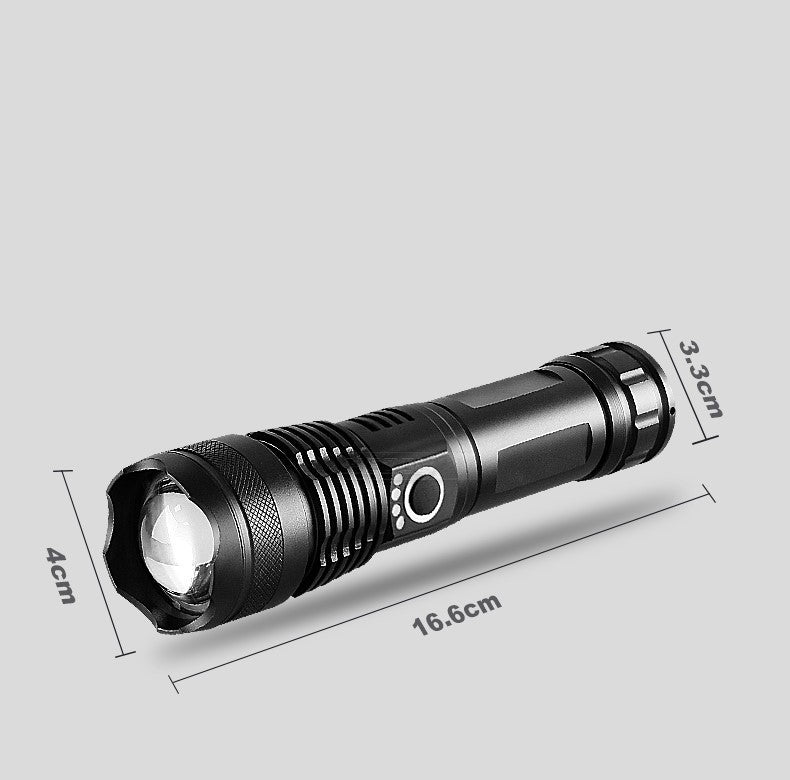 Power Display Telescopic Flashlight