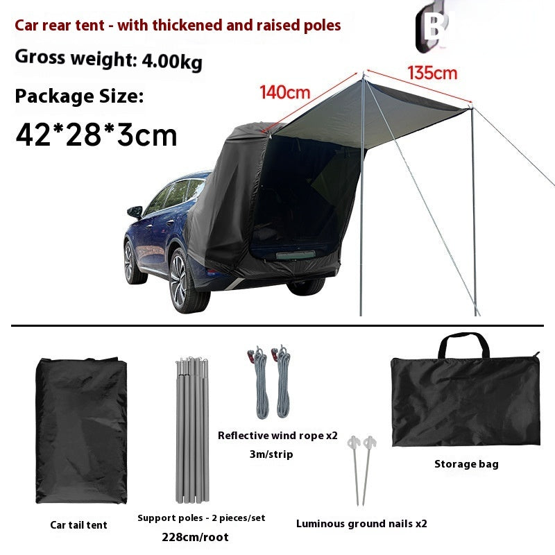 Outdoor Sun-proof Rainproof Rear Tent