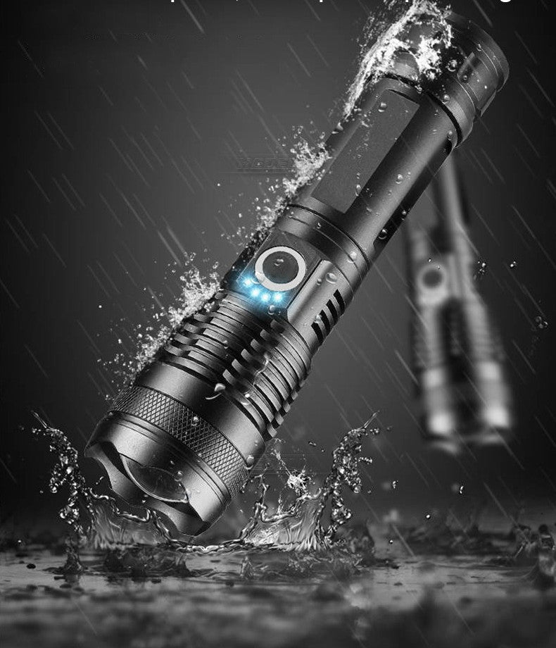 Power Display Telescopic Flashlight