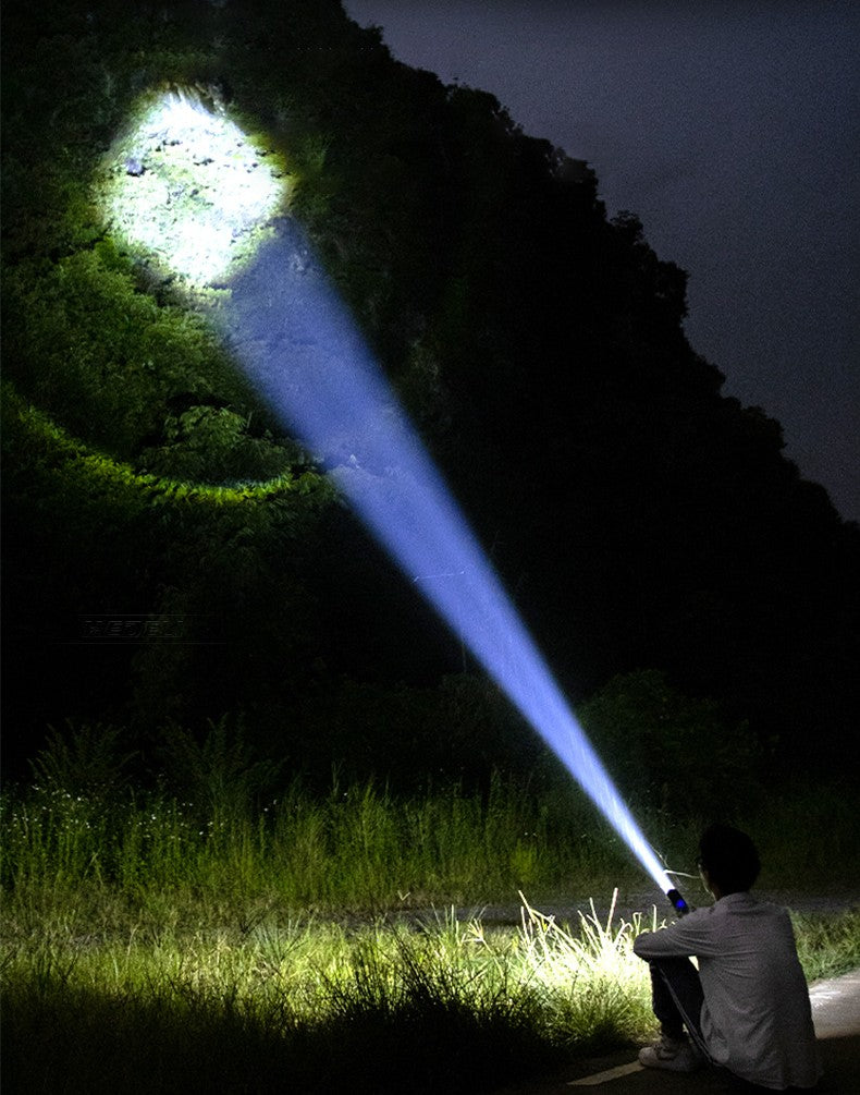 Power Display Telescopic Flashlight