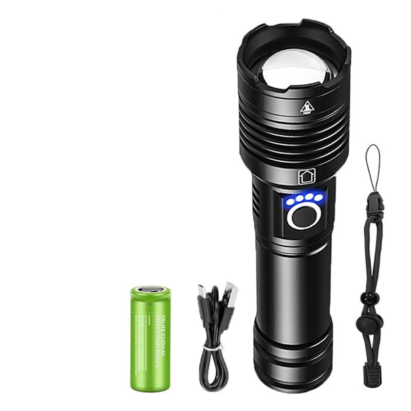 Power Display Telescopic Flashlight