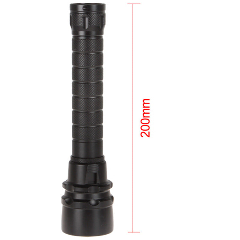 Rechargeable deep-diving flashlight