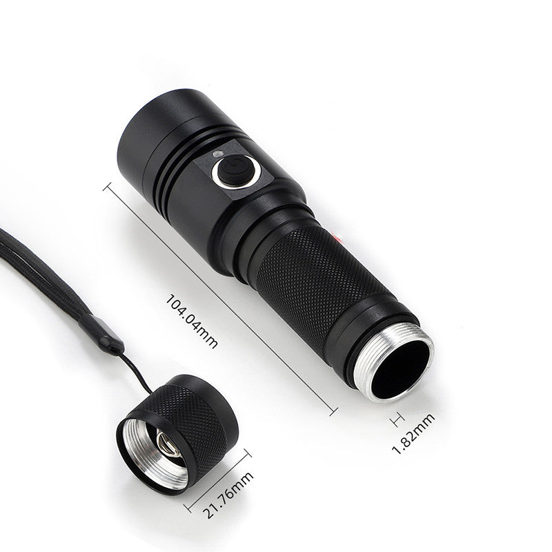 Ultra-thick Aluminum Alloy USB Flashlight
