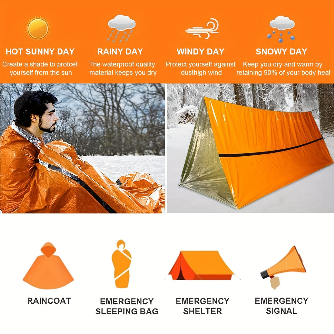 Lightweight Emergency Sleeping Bag