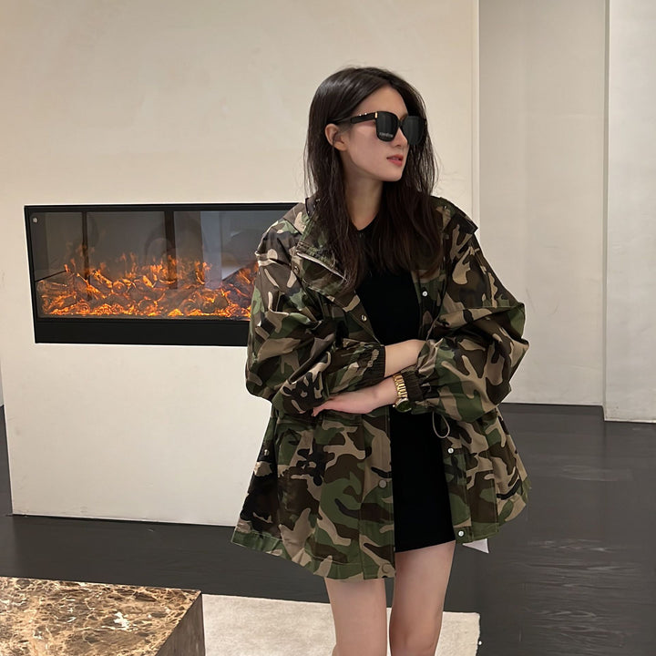 Women's Camouflage Windbreaker Jacket