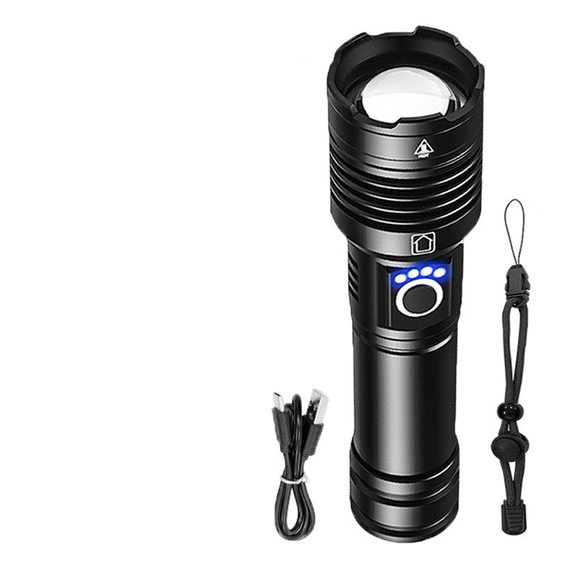 Power Display Telescopic Flashlight