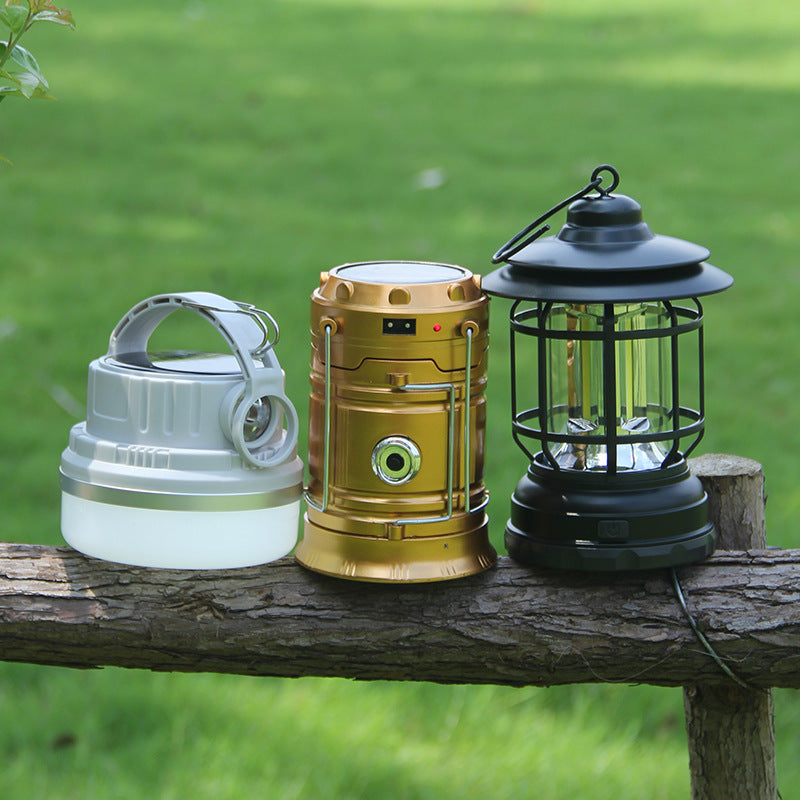 Outdoor Lamp Retro Revolving Lantern
